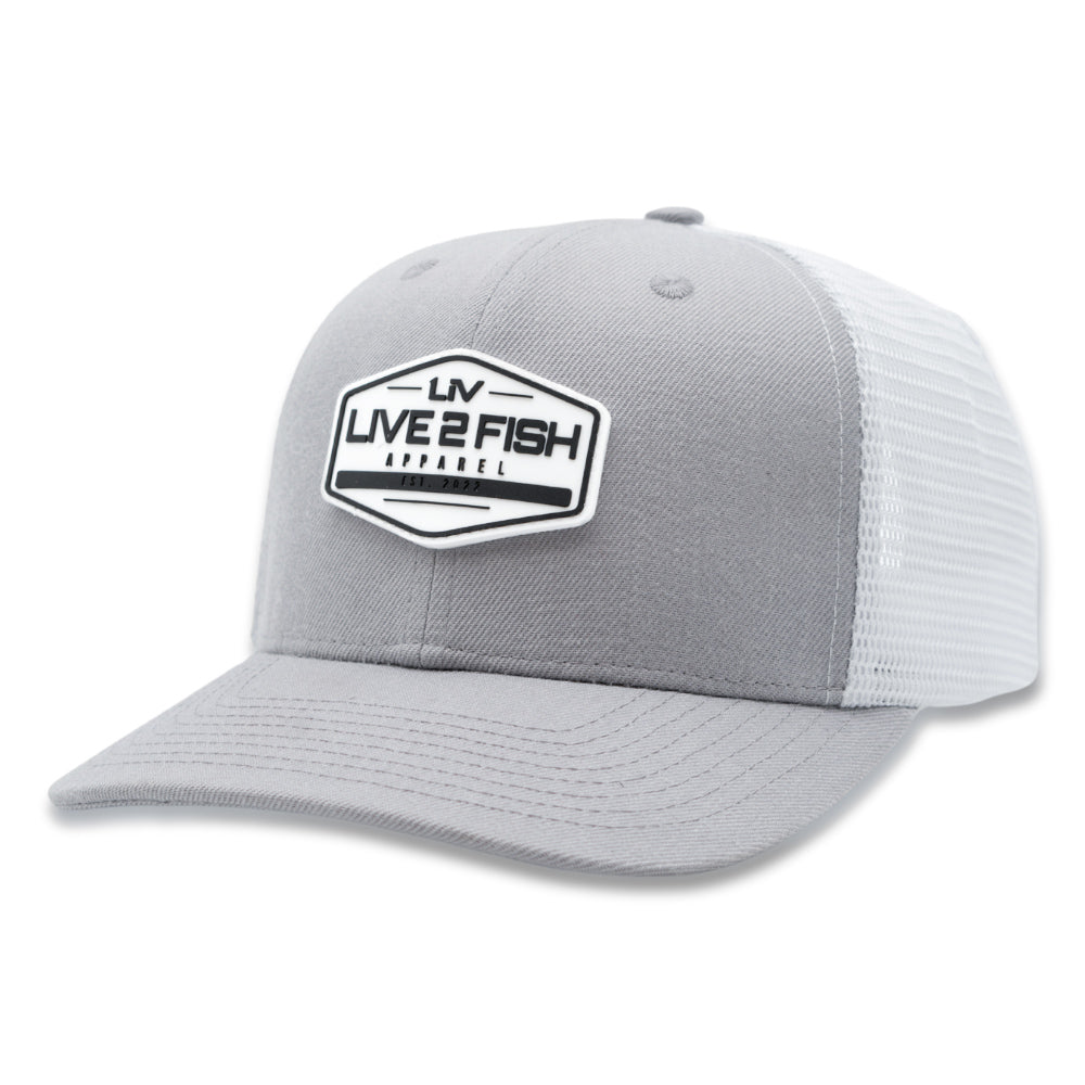 LIV GREY APPAREL HAT - LIVE 2 FISH