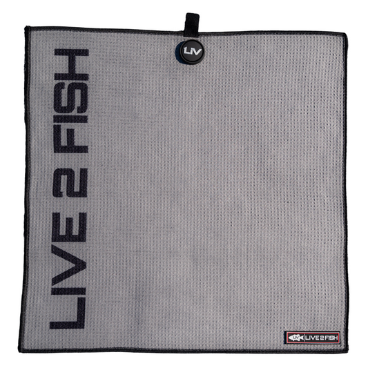 Light Grey Magnet Towel - LIVE 2 FISH